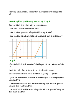 Hoạt động khám phá 1 trang 88 Toán 6 Tập 1 | Chân trời sáng tạo Giải toán lớp 6