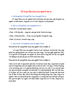 Nội dung chính bài Lễ cúng Thần Lúa của người Chơ-ro hay, chính xác nhất