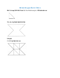 Cho 8 hình tam giác. Hãy sắp xếp thành hình dưới đây