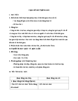 Giáo án toán 5 chia số đo thời gian mới nhất