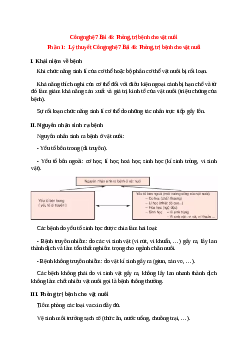 Công nghệ 7 Bài 46 (Lý thuyết và trắc nghiệm): Phòng, trị bệnh cho vật nuôi