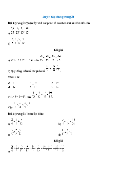 Toán lớp 5 trang 31, 32 Luyện tập chung