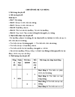 Giáo án Sinh học 8 Bài 7: Bộ xương mới nhất - CV5512