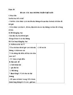 Giáo án địa lý 5 bài 28: Các đại dương trên thế giới mới nhất