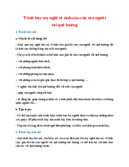 Soạn bài Trình bày suy nghĩ về tình cảm của con người với quê hương – hay nhất Kết nối tri thức