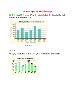 Bài 9.14 trang 81 Toán 6 Tập 2 | Kết nối tri thức Giải toán lớp 6