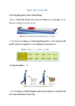 Lý thuyết Lực và gia tốc (Cánh diều 2024) hay, chi tiết | Vật Lí 10