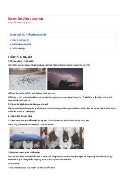 Chuyên đề Vật lý 7: Sự nhiễm điện do cọ xát