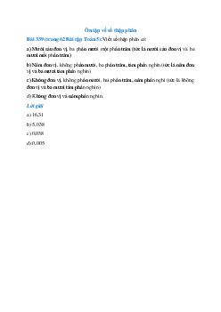 Viết số thập phân có: Mười sáu đơn vị, ba phần mười một phần trăm