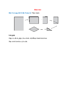 Thực hành Bài 3 trang 141 SGK Toán 4