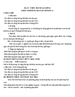 Giáo án Sinh học 12 Bài 14: Thực hành: Lai giống mới nhất - CV5512