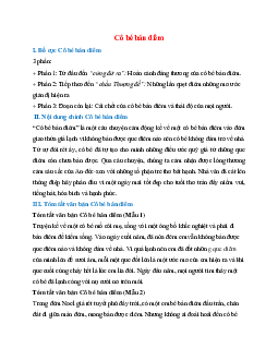 Bố cục bài Cô bé bán diêm chuẩn nhất