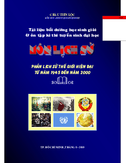 Đề cương ôn thi THPT QG môn Lịch Sử 12
