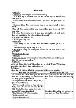 Giáo án Sinh học 9 Bài 10: Giảm phân mới, chuẩn nhất