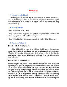 Nội dung chính bài Tuổi thơ tôi hay, chính xác nhất
