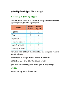 Bài 6 trang 121 Toán 6 Tập 1 | Chân trời sáng tạo Giải toán lớp 6