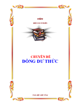 Chuyên đề: Đồng dư thức