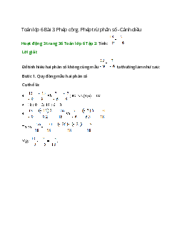 Hoạt động 3 trang 36 Toán 6 Tập 2 | Cánh diều Giải toán lớp 6