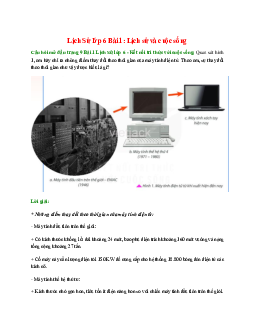 Giải SGK Lịch sử 6 Bài 1 (Kết nối tri thức): Lịch sử và cuộc sống