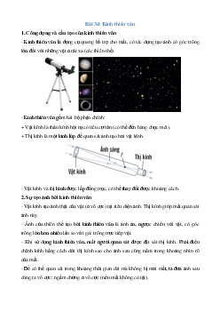 Lý thuyết Kính thiên văn (mới 2023 + 15 câu trắc nghiệm) hay, chi tiết – Vật Lí 11