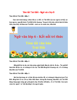 TOP 4 mẫu Tóm tắt Trái Đất 2025 hay, ngắn gọn