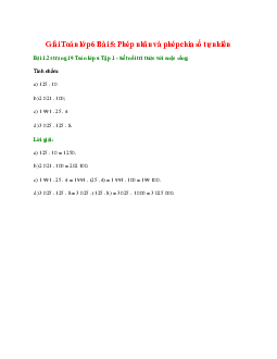 Bài 1.24 trang 19 Toán 6 Tập 1 | Kết nối tri thức Giải toán lớp 6