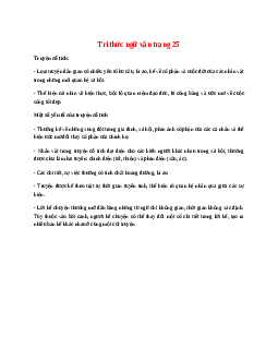 Soạn bài Tri thức ngữ văn trang 25 – ngắn nhất Kết nối tri thức