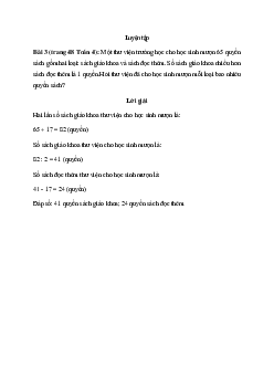 Một thư viện trường học cho học sinh mượn 65 quyển sách