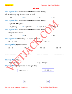 Bộ 20 Đề thi học kì 1 Toán lớp 2 mới nhất 2024 (3 bộ sách)