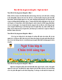 TOP 7 mẫu Tóm tắt Chị sẽ gọi em bằng tên 2025 hay, ngắn gọn