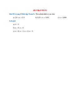 Tìm số tự nhiên x sao cho: 2,9 < x < 3,5