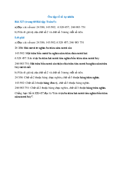 Đọc các số sau: 24 356; 143 592;  6 328 457;  246 983 751