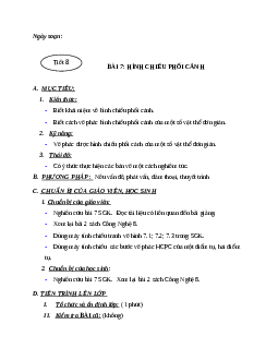 Giáo án công nghệ 11 bài 7: Hình chiếu phối cảnh mới nhất