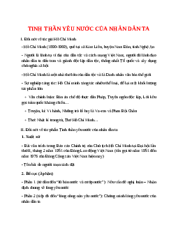 Tinh thần yêu nước của nhân dân ta – nội dung, dàn ý phân tích, bố cục, tóm tắt