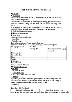 Giáo án Sinh học 9 Bài 24: Đột biến số lượng nhiễm sắc thể (tiếp theo) mới, chuẩn nhất