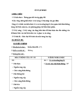 GIÁO ÁN CÔNG NGHỆ 6 ÔN TẬP HKII MỚI NHẤT – CV5555