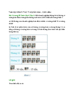 Bài 3 trang 65 Toán 6 Tập 2 | Cánh diều Giải toán lớp 6