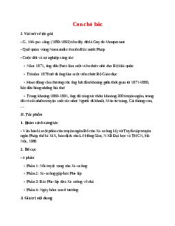 Con chó bấc – nội dung, dàn ý phân tích, bố cục, tóm tắt
