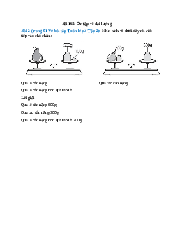 Nhìn hình vẽ dưới đây rồi viết tiếp vào chỗ chấm: Quả lê cân nặng