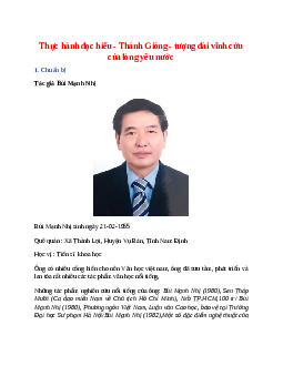 Soạn bài Thực hành đọc hiểu - Thánh Gióng - tượng đài vĩnh cửu của lòng yêu nước – ngắn nhất Cánh diều