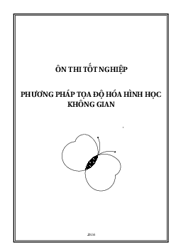 Phương pháp tọa độ hóa để giải bài toán hình học không gian