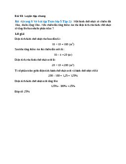 Một hình chữ nhật có chiều dài 16m, chiều rộng 10m