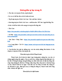 Soạn bài Hướng dẫn tự học trang 35 – ngắn nhất Cánh diều