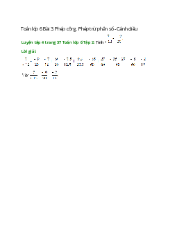 Luyện tập 4 trang 37 Toán 6 Tập 2 | Cánh diều Giải toán lớp 6