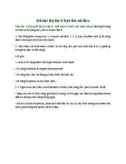 Đọc thông tin trong mục 1 và quan sát hình 1, 2, 3, hãy cho biết một số kĩ năng