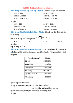 Vở bài tập Toán lớp 4 Tập 2 trang 84, 85 Bài 153: Ôn tập về số tự nhiên (tiếp theo)
