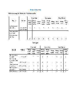 Viết theo mẫu Bài 4 trang 14 Toán 4