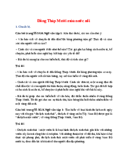Soạn bài Đồng Tháp Mười mùa nước nổi – ngắn nhất Cánh diều