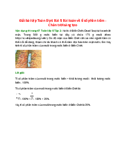 Vận dụng 4 trang 47 Toán 6 Tập 2 | Chân trời sáng tạo Giải toán lớp 6
