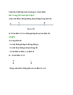 Giải SGK Toán lớp 6 (Cánh diều) Bài tập cuối chương 6